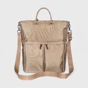 Good fellow & Co Khaki nylon convertible backpack tote